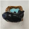 Image 3 : 2x Vintage Smokers Collectibles: Black Bear Ashtray & Horse Head Lighter