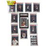 Image 1 : 12x 1991 NBA Hoops Basketball Cards (1 KSA Graded Michael Jordan 8 NMM)