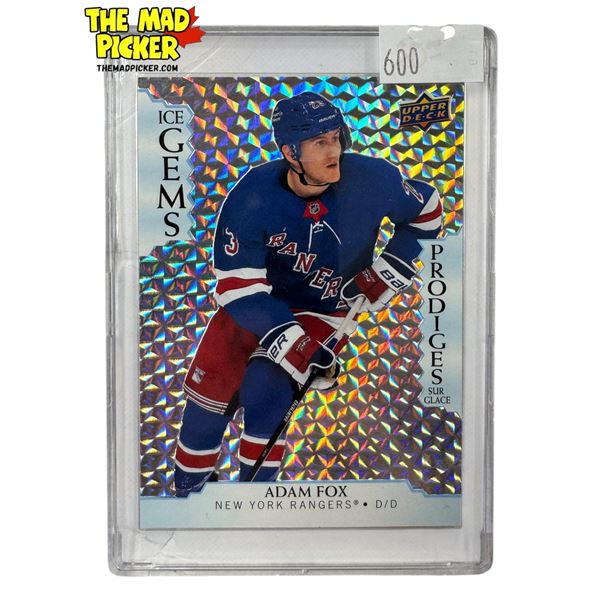 2023 Tim Hortons Upper Deck Adam Fox Ice Gems Prodigies Sur Glace IG-5 NHL Hockey Card