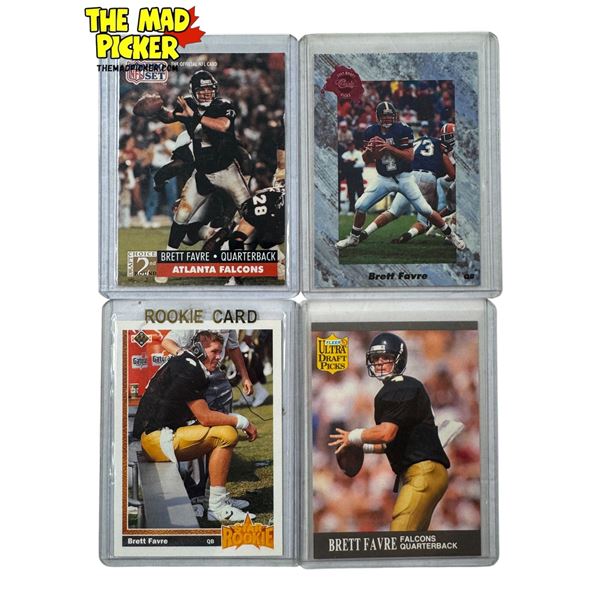 4x Brett Favre Rookie Cards
