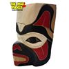 Image 2 : Vintage Stevie Charlie Signed First Nations Hand Carved & Painted Wolf Mask