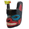 Image 3 : Vintage Stevie Charlie Signed First Nations Hand Carved & Painted Wolf Mask