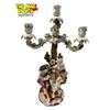 Image 3 : Beautiful Pair Of Vintage Sitzendorf Porcelain Victorian Figural Candelabra