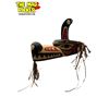 Image 2 : Vintage Stevie Charlie Signed First Nations Hand Carved & Painted Sea Wolf Mask