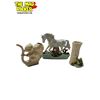 Image 1 : 3x Vintage Porcelain Animal Collectibles: Planters & Pitcher