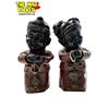 Image 1 : 2x Vintage Cast Metal Asian Figurines