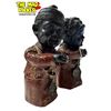 Image 2 : 2x Vintage Cast Metal Asian Figurines