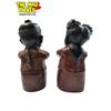 Image 3 : 2x Vintage Cast Metal Asian Figurines