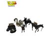 Image 1 : 5x Vintage Metal Animal Lighters: Swan, Horse, Dog, Deer