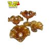 Image 1 : 4x Vintage Carnival Glass Ruffled Bowls On Pedestal