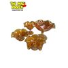 Image 3 : 4x Vintage Carnival Glass Ruffled Bowls On Pedestal