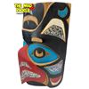 Image 2 : Vintage Stevie Charlie Signed First Nations Hand Carved & Painted Thunderbird Mask With Abalone Deta