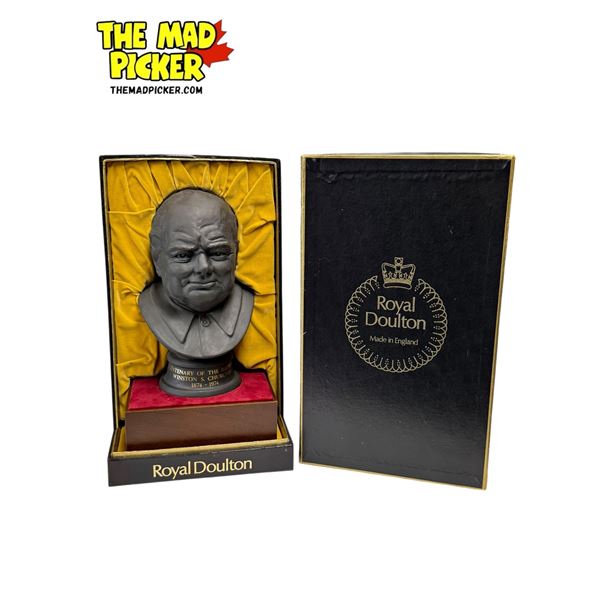 Vintage Royal Doulton Winston Churchill Bust No.530 With Original Box