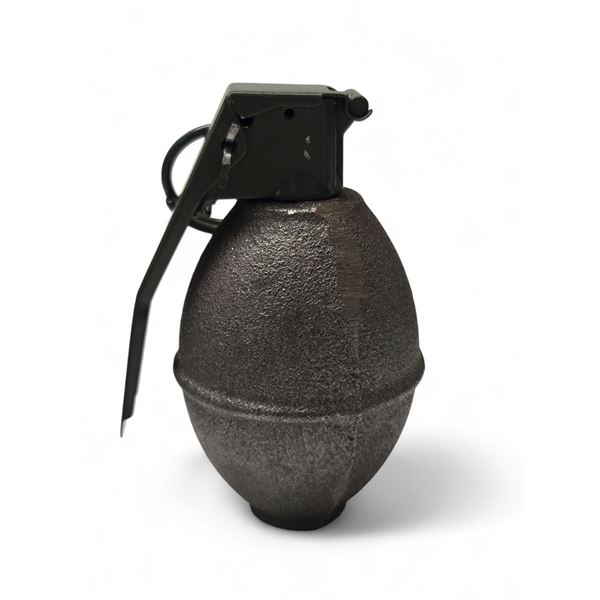 Vintage Hollowed Oval Round Grenade