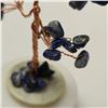 Image 2 : Lapis Lazuli With Jade Base Bonsai Tree