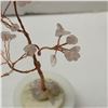 Image 2 : Rose Quartz With Jade Base Bonsai Tree