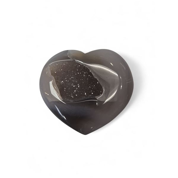 Agate Heart With Formation (From Brazil)