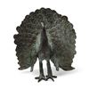 Image 1 : Vintage Bronze Peacock Figurine