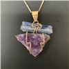 Image 2 : Amethyst & Blue Kyanite Necklace