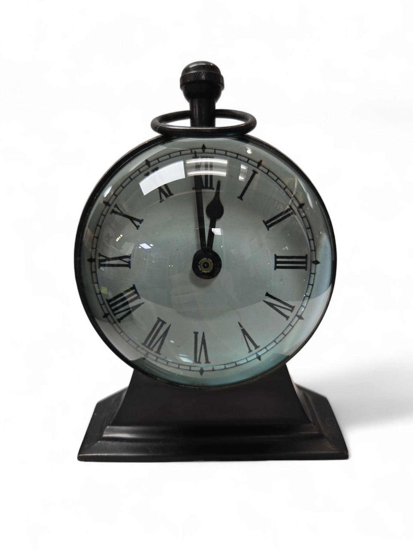 Vintage Railway Regulator Table Clock