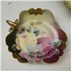 Image 2 : 3x Vintage Hand Painted Collectibles: USSR Floral Plate, Rosenthal Bowl, & Finger Hole Bowl