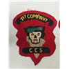 Image 2 : 2x Vintage Military Vietnam War Era 1st Company C C S Patches