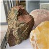Image 2 : 3x Vintage Geode Specimens (2 Are Candle Holders)