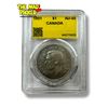 Image 1 : Coin Mart AU-55 Graded 1951 Canadian Silver Dollar Coin