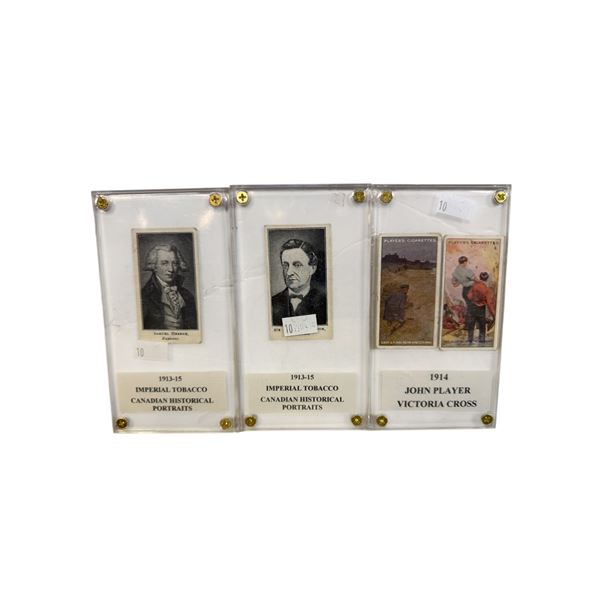 4x Antique Cigarette Cards: John Player & Sons + Imperial Tobacco