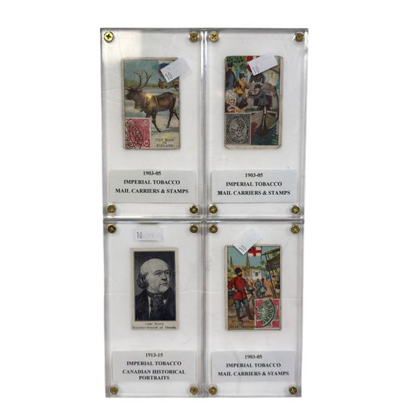4x Antique Imperial Cigarette Cards