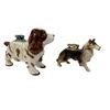 Image 3 : 2x Vintage Porcelain Dog Lighters