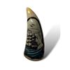 Image 1 : Vintage CLB Signed Scrimshaw Carved Marine Ivory