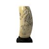 Image 2 : Vintage Murtaugh Scrimshaw Carved Marine Ivory On Wooden Stand
