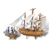 Image 1 : 2x Vintage Wooden Model Ships (Smaller One Is HMS Victory)