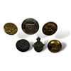 Image 1 : 5x Vintage Military Buttons & 1x Military Pin