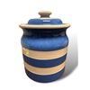Image 1 : Vintage T G Green Church Gresley Blue Stripe Lidded Jar
