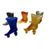 Image 2 : 5 Vintage Art Glass Shoes (1 Cadmium)