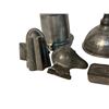 Image 2 : Vintage Pewter Items: Molds, Container, & Funnel