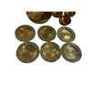 Image 2 : Vintage Variety: Brass Bowls/Plates & 2x Pottery Pieces (1 Hull)