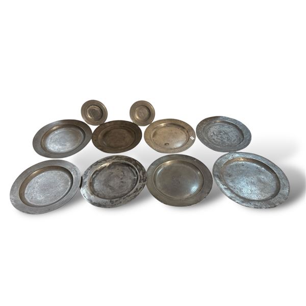 Antique Pewter Plates