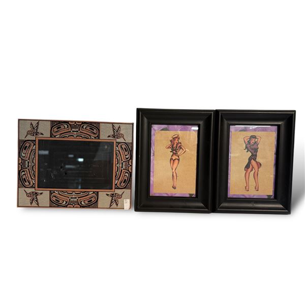 First Nations Frame & 2x Framed Vintage Women Prints