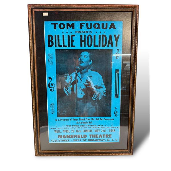 1948 Tom Fuqua Presents Billie Holiday Poster