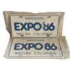 Image 1 : 2x Vintage Vancouver B.C. Expo 86 License Plates