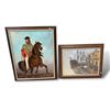 Image 1 : 2x Vintage Artist Signed Framed Original Oil On Canvas Painting