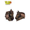 Image 1 : 2x Vintage Horse Head Chalkware Wall Art