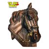 Image 2 : 2x Vintage Horse Head Chalkware Wall Art