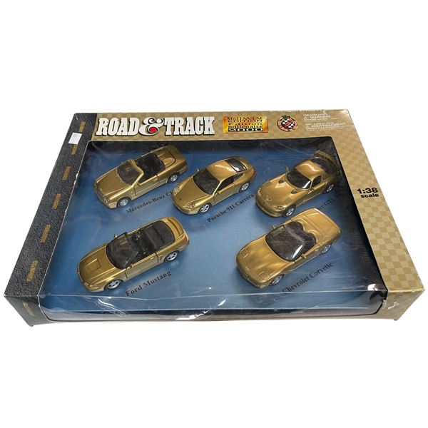 New Road & Track 1:38 Scale Millenium Edition 5x Piece Car Set