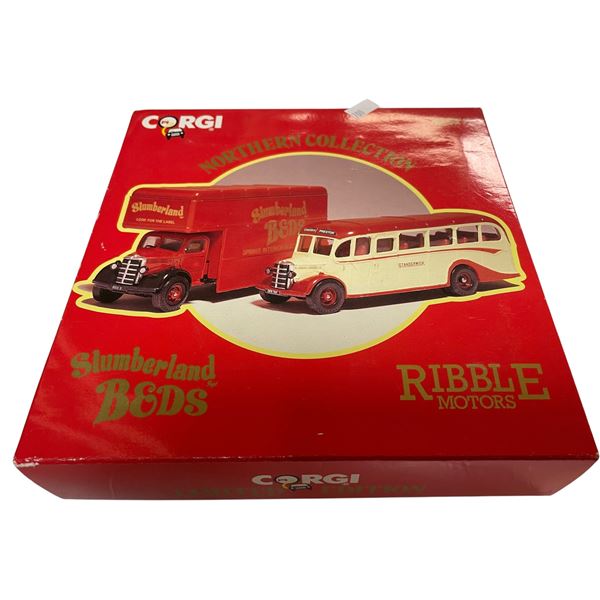 1990 Corgi Northern Collection Slumberland Beds Ribble Motor Set