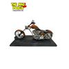 Image 1 : Muscle Machines Orange Flame Chopper Die Cast Motorcycle