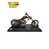 Image 2 : Muscle Machines Orange Flame Chopper Die Cast Motorcycle